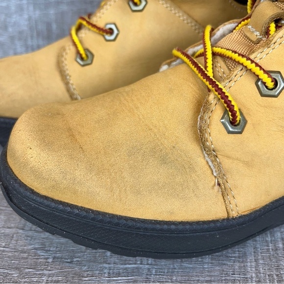 Timberland Y13.5 wheat leather fleece lined boots - Picture 11 of 16